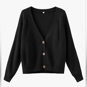 Knit Cardigan Button Up Sweater